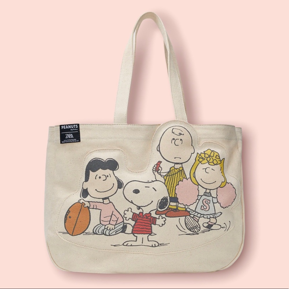 Snoopy peanuts bag cartoon canvas tote shoulder bag cute shopping - Picture 5 of 7